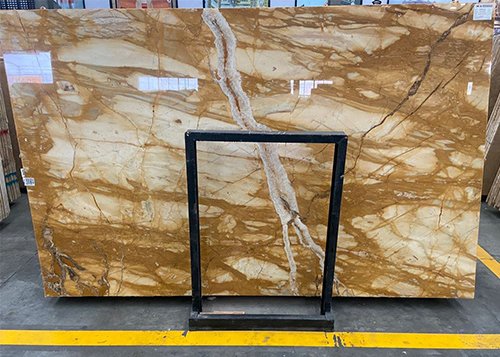 Spanish Gold Stone Yellow Siena Marble Luxury Slab