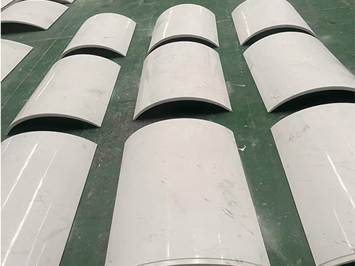 Ariston White Marble Hollow Column Panel