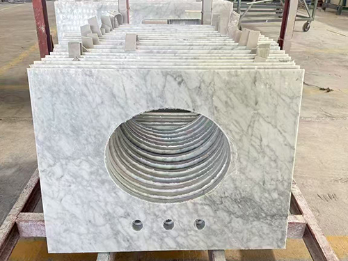 Factory Supplier Cararra White Marble Vanity Top